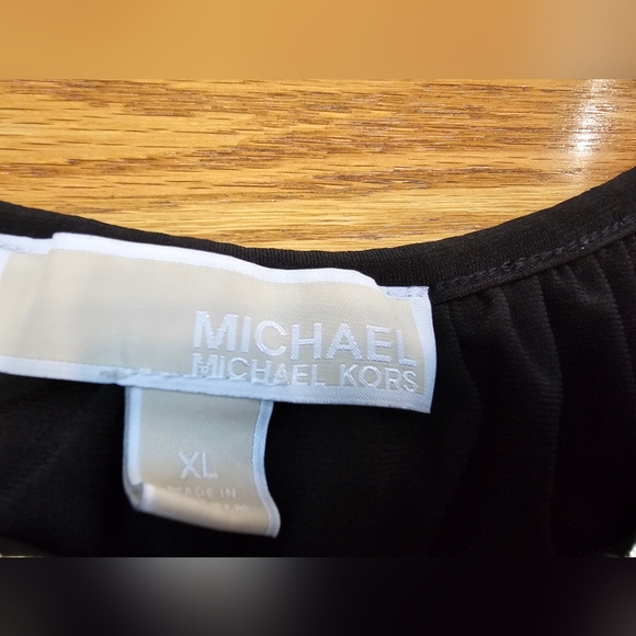 Michael Kohrs Black Open Shoulder Chain Neckline Womens Size XL - Picture 3 of 10